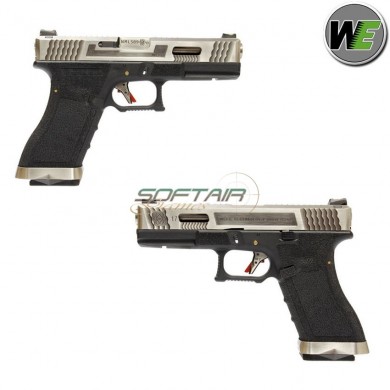 Gas Pistol G17 E Force Black Blowback Silver/silver We (we-22276)