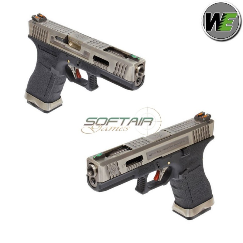 Pistola Gas G17 E Force Black Scarellante Silver/silver We (we-22276)
