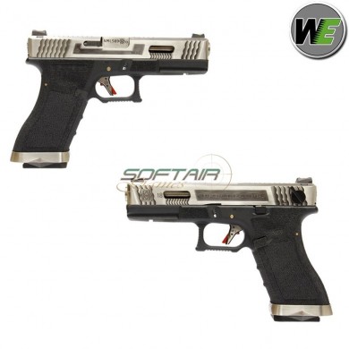 Gas Pistol G18 E Force Black Blowback Silver/silver We (we-22279)