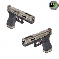 Gas Pistol G18 E Force Black Blowback Silver/silver We (we-22279) Gas Pistol G18 E Force Black Blowback Silver/silver We (we-22279)