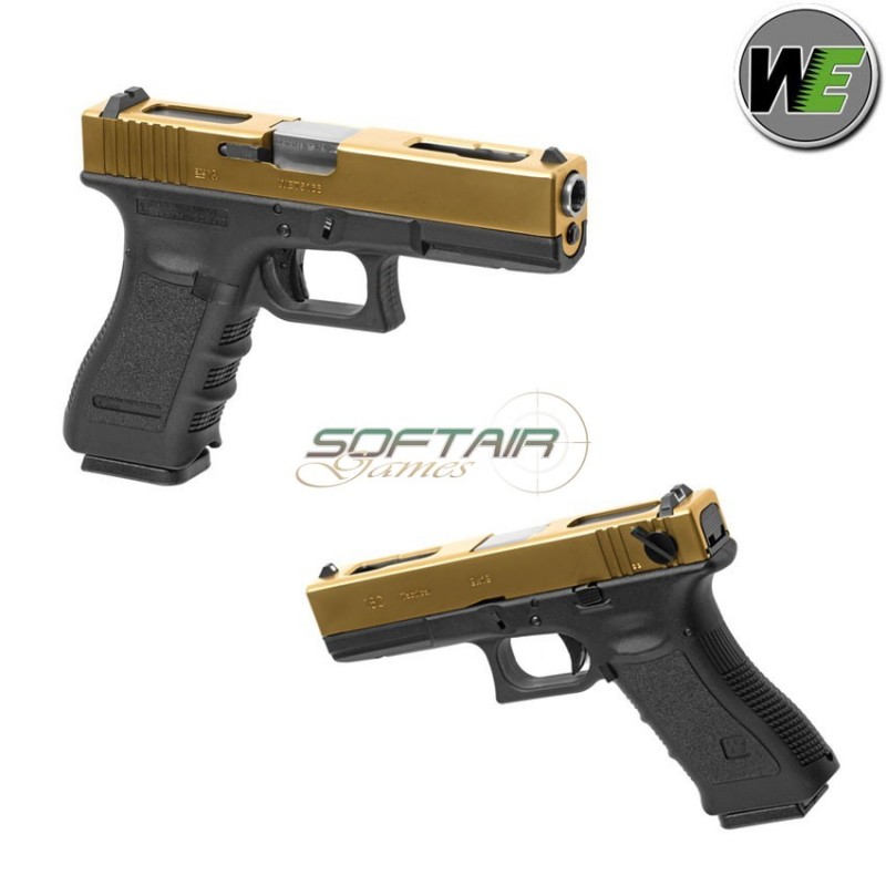 Pistola A Gas G18 Gen.3 Gold Slide We (we-22284)