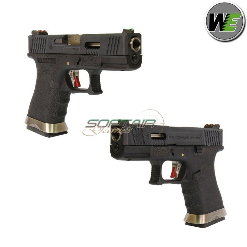 Pistola Gas G19 E Force Black Scarellante Black/silver We (we-22280) Pistola Gas G19 E Force Black Scarellante Black/silver We (we-22280)