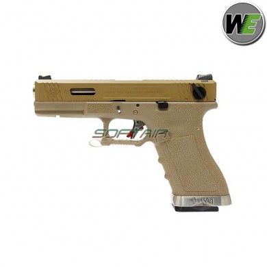 Pistola Gas G18 V2 Custom Tan Scarellante De/silver We (we-22292)