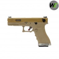 Pistola Gas G18 V2 Custom Tan Scarellante De/silver We (we-22292)