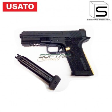 Used Gas Pistol Sai Blu Emg Black Salient Arms (us-70)