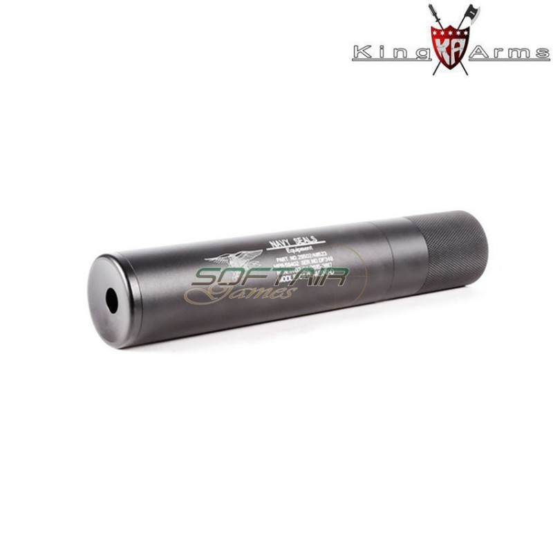 Silenziatore Tracciante Qd Mock Black Navy Seals King Arms (ka-sil-83-01-bk)