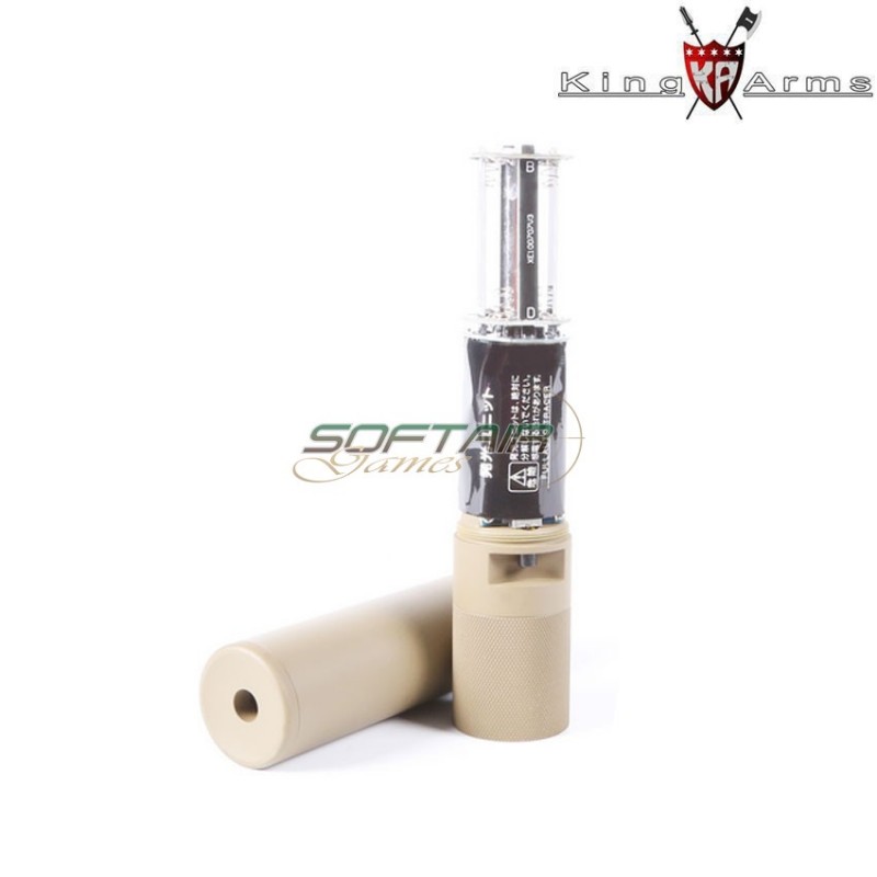 Silenziatore Tracciante Qd Mock Dark Earth Navy Seals King Arms (ka-sil-83-01-de)