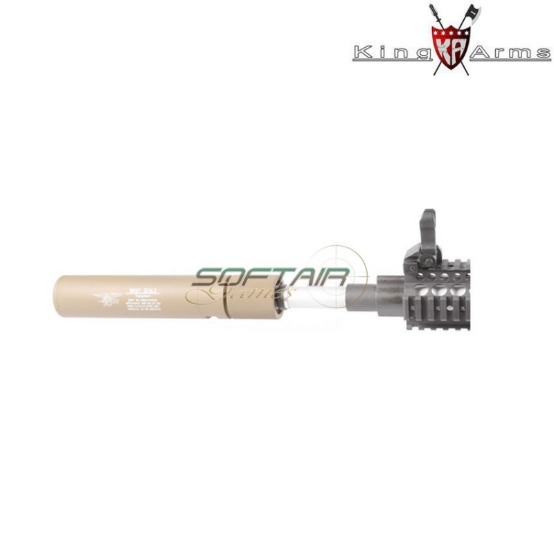 Silenziatore Tracciante Qd Mock Dark Earth Navy Seals King Arms (ka-sil-83-01-de)