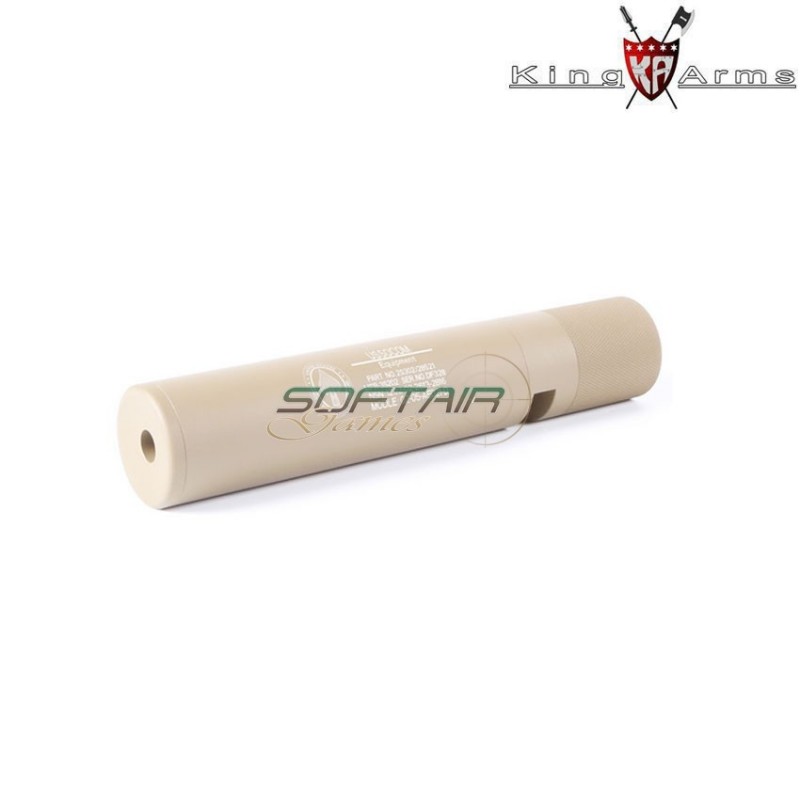 Tracer Silencer Qd Mock Dark Earth Us Socom King Arms (ka-sil-83-02-de)