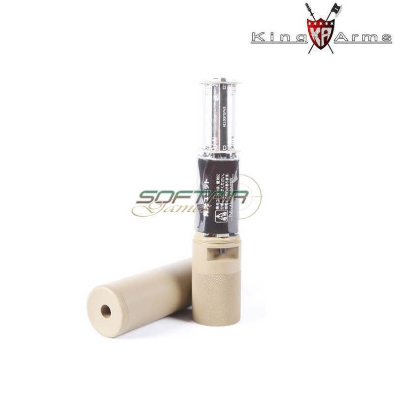 Silenziatore Tracciante Qd Mock Dark Earth Us Socom King Arms (ka-sil-83-02-de)