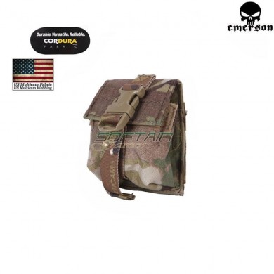 Lbt Style Single Frag Grenade Pouch Multicam® Genuine Usa Emerson (em6369mc)