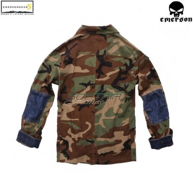 Jacket Bdu Vintage Style Woodland Man Emerson (ems6870)