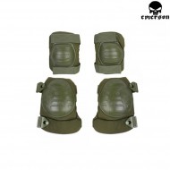 Set Ginocchiere & Gomitiere Olive Drab Military Type Emerson (em7065a)