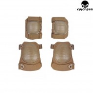Set Ginocchiere & Gomitiere Coyote Brown Military Type Emerson (em7065b)