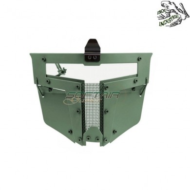 Maschera Facciale Lente Clear Type 2 Spt Olive Drab Frog Industries® (fi-wo-ma104-od)