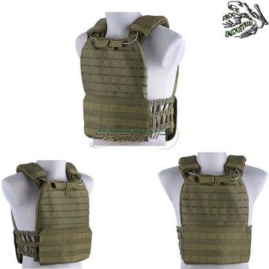 Penta Type Plate Carrier Molle/lasercut Olive Drab Frog Industries® (fi-wo-ve61-od)