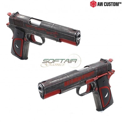 Gas Pistol "μολων Λαβε Deadpool" 1911 Scarrellante Armorer Works (aw-110763)