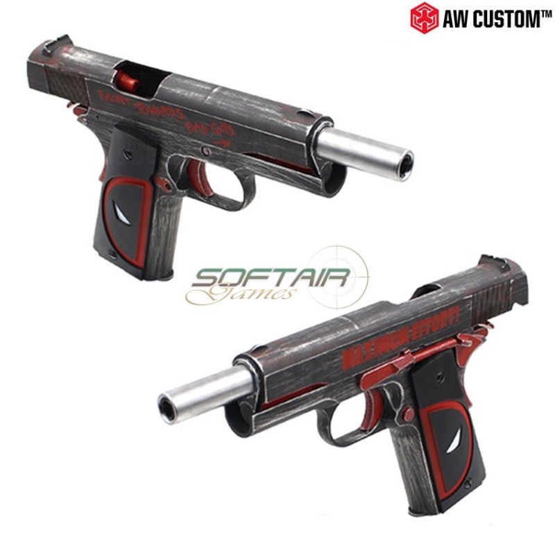 Gas Pistol "μολων Λαβε Deadpool" 1911 Scarrellante Armorer Works (aw-110763)