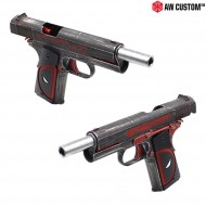 Gas Pistol "μολων Λαβε Deadpool" 1911 Scarrellante Armorer Works (aw-110763)