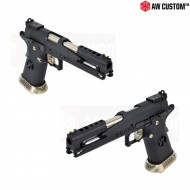 Pistola A Gas Custom Dguns Hi-capa Dragon Black Carrello & Black Grip Armorer Works (aw-110554)