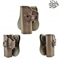 Fondina Rigida Sinistra Glock Series Dark Earth Frog Industries® (fi-wo-gb42l-tan)