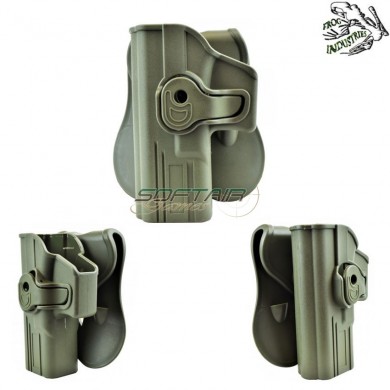 Fondina Rigida Sinistra Glock Series Olive Drab Frog Industries® (fi-wo-gb42l-od)