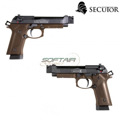 Co2 Pistol Bellum X M9 Custom Black/bronze Secutor (sr-110796)