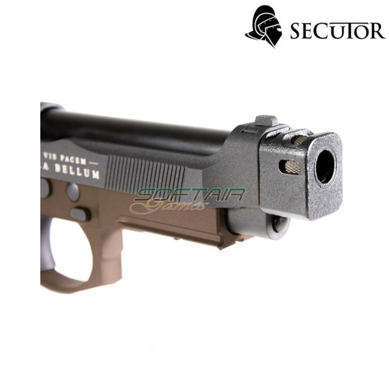 Pistola A Co2 Bellum X M9 Custom Black/bronze Secutor (sr-110796)