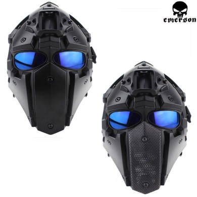 Maschera Integrale Ronin Style Black Deluxe Ventilata C/nvg Mount Emerson (em6646b)