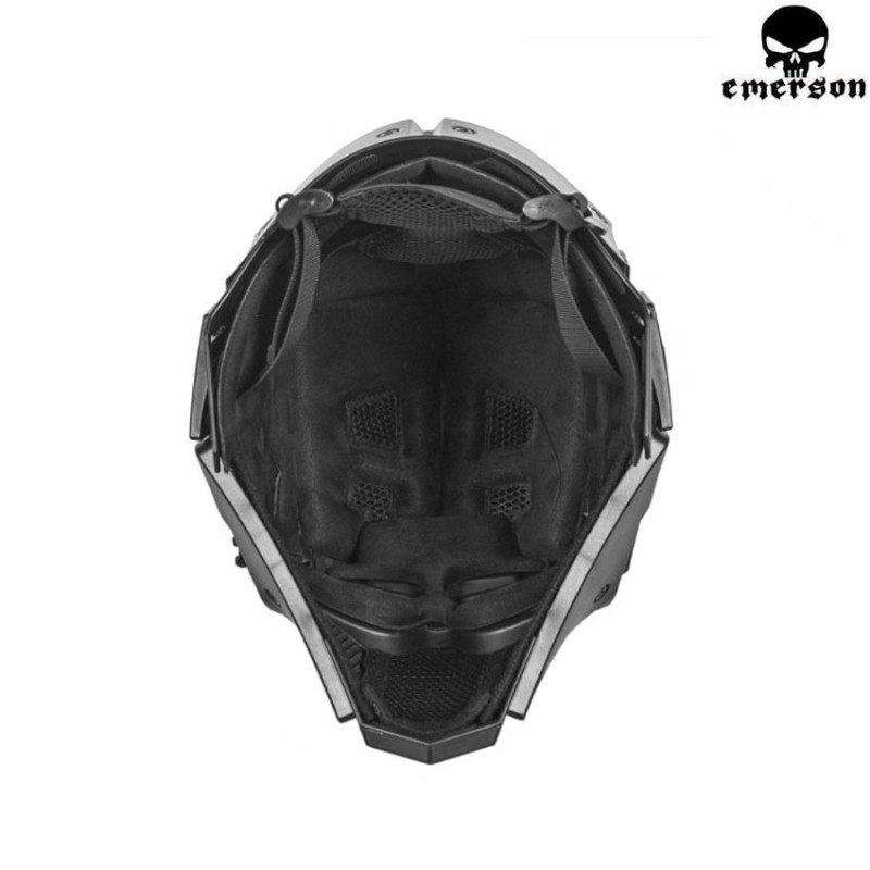 Ronin Style Black Deluxe Full Mask Ventilated W/nvg Mount Emerson (em6646b)