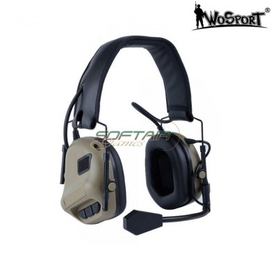 Headset With Microphone 5th Generation Dark Earth Without Reduction & Pickup Of Sound Wosport (wo-hd08t)