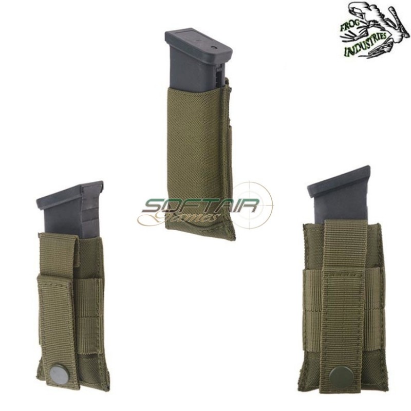 Tasca Caricatori Pistola Singola Elastica Olive Drab Frog Industries® (fi-019536-od)