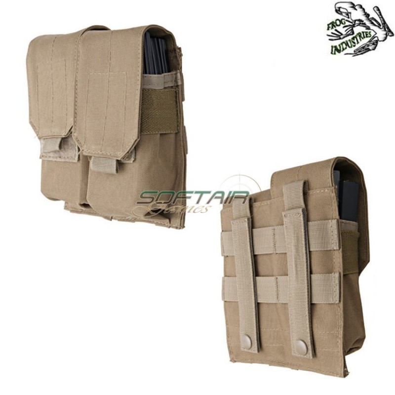 Tasca Doppia Porta Caricatori M4/ak Coyote Frog Industries® (fi-000573-tan)