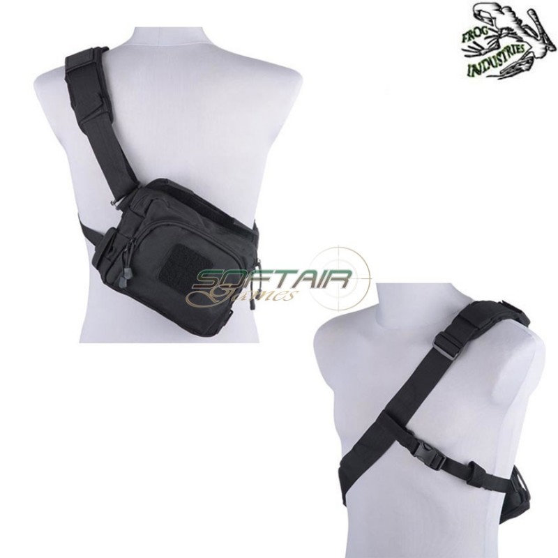 Multifunction Messenger Bag Black Frog Industries® (fi-018388-bk)
