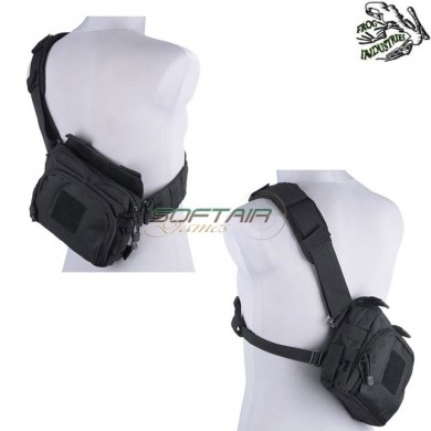 Multifunction Messenger Bag Black Frog Industries® (fi-018388-bk)
