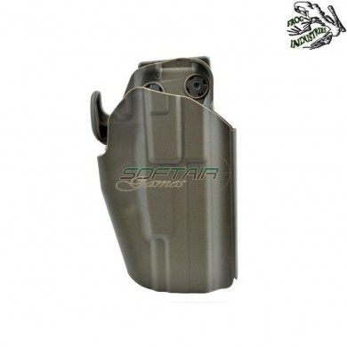 Universal Rigid Holster Right Coyote 5x79 Large Type Frog Industries® (fi-wo-gb35t-cb)
