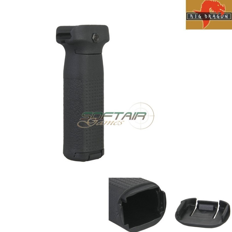 Grip Verticale Epf Style Black Long Big Dragon (bd9291lb)