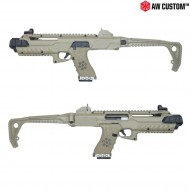 Tactical Conversion Kit & Gas Pistol G18 Hex Custom Dark Earth Armorer Works (aw-211789)