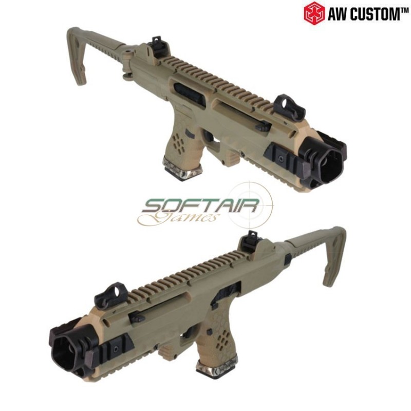 Tactical Conversion Kit & Pistola A Gas G18 Hex Custom Dark Earth Armorer Works (aw-211789)