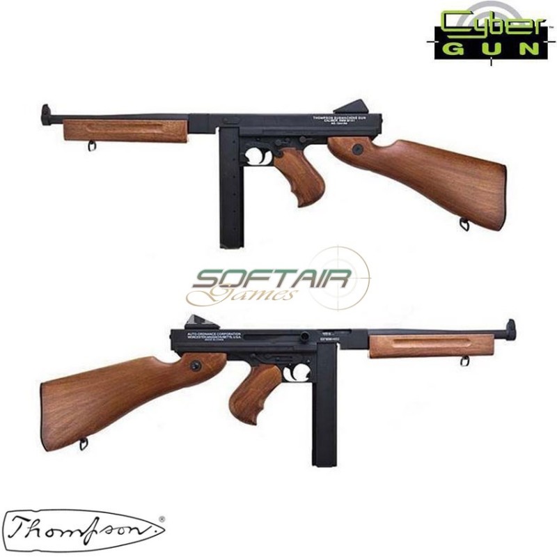 Electric Rifle Thompson M1 A1 Military Full Metal Cybergun