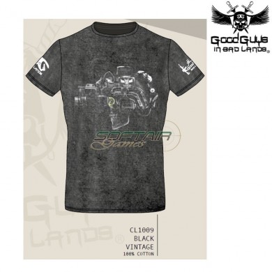 T-shirt Specops Black Vintage Good Guys In Bad Lands (ggbl-cl1009)