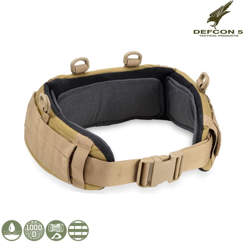 Padded Belt With Molle System Coyote Tan Defcon 5 (d5-mb02-ct)