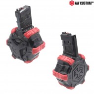 Caricatore Drum A Gas 350bb Per Fucili A Gas M4 Armorer Works (aw-310651) Caricatore Drum A Gas 350bb Per Fucili A Gas M4 Armorer Works (aw-310651)