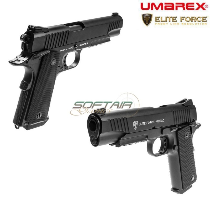 Pistola A Co2 1911 Tac Black Elite Force Umarex (um-2.5955)