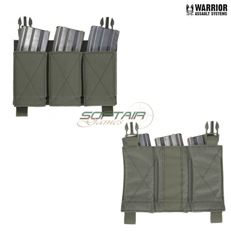 Tasca Tripla Emp Elastica Ranger Green Per Rpc Warrior Assault Systems (w-eo-rpc-temp-rg)