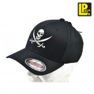 Cappello Flexfit® Black Jolly Roger Patcheria (lp-capff008)