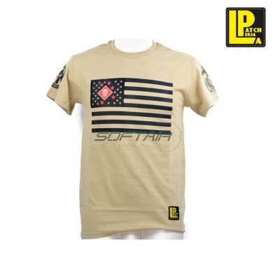 Marsoc Usa Flag Socom Tan T-shirt Patcheria (lp-ts020)