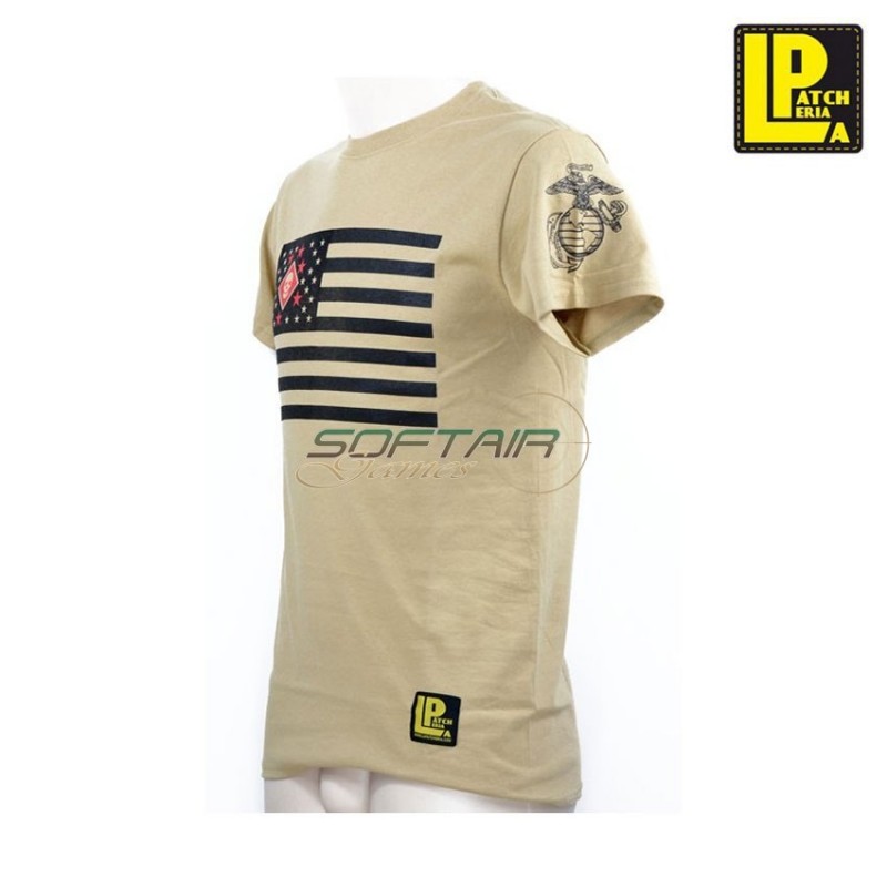 Marsoc Usa Flag Socom Tan T-shirt Patcheria (lp-ts020)
