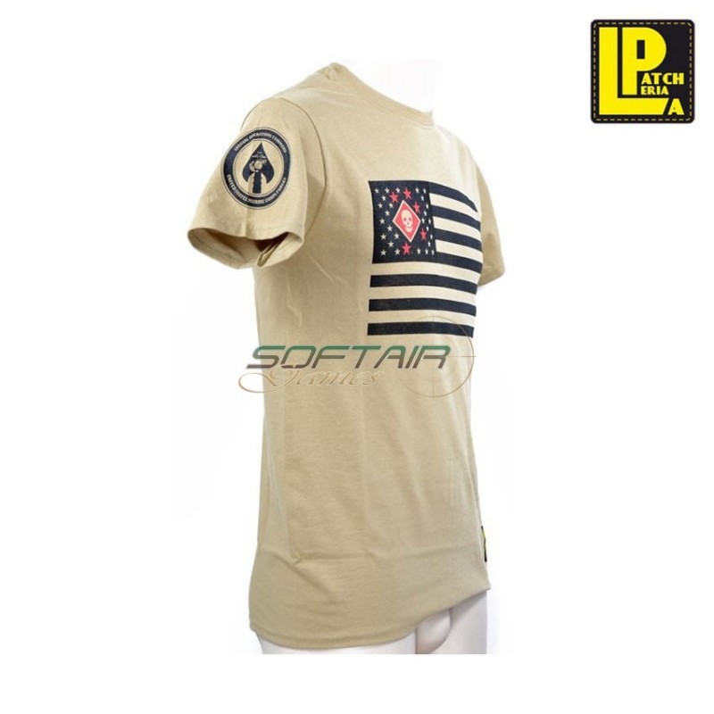 Marsoc Usa Flag Socom Tan T-shirt Patcheria (lp-ts020)