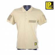 Tan Tactical Polo With Velcro Patcheria (lp-pl006) Tan Tactical Polo With Velcro Patcheria (lp-pl006)